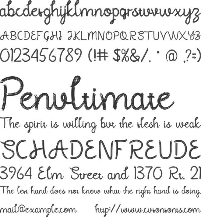 Dinamica font preview