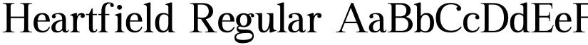 Heartfield Regular font