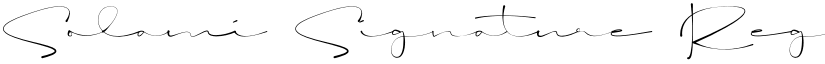 Solami Signature Regular font