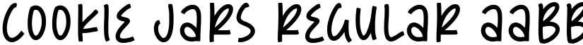 Cookie Jars Regular font