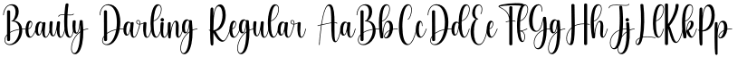 Beauty Darling Regular font