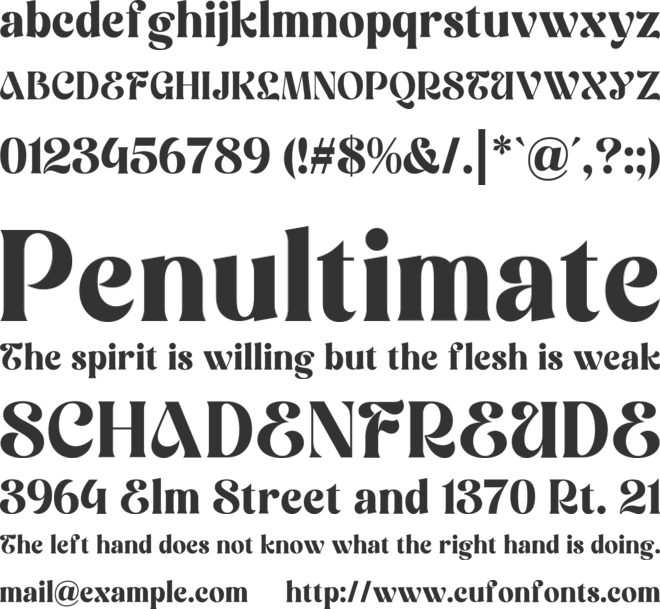 Tropic Fresh font preview