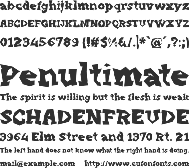 Punk Vibes font preview