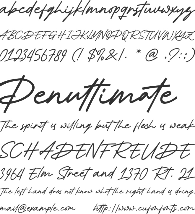 Delight Mother font preview