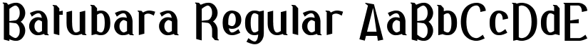 Batubara Regular font