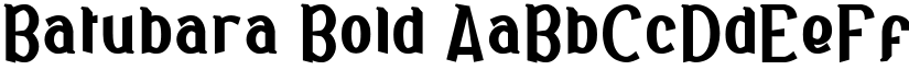 Batubara Bold font