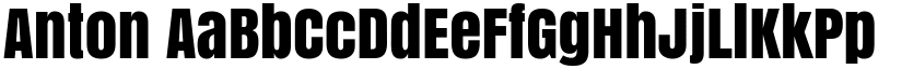 Anton font