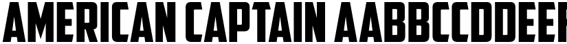 American Captain font