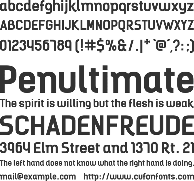 Kelson Bold font preview