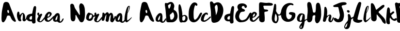 Andrea Normal font