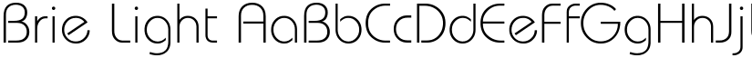 Brie Light font