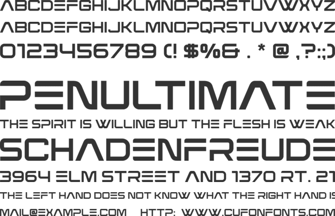 Venus Plant font preview