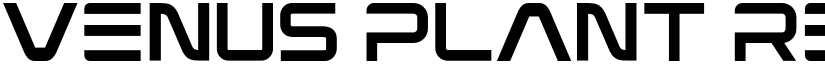 Venus Plant Regular font
