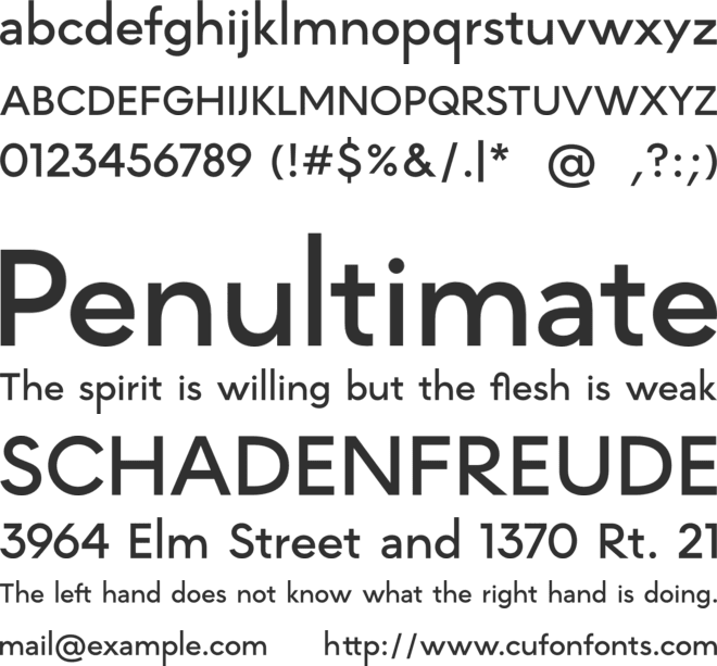 MADE INFINITY PERSONAL USE font preview