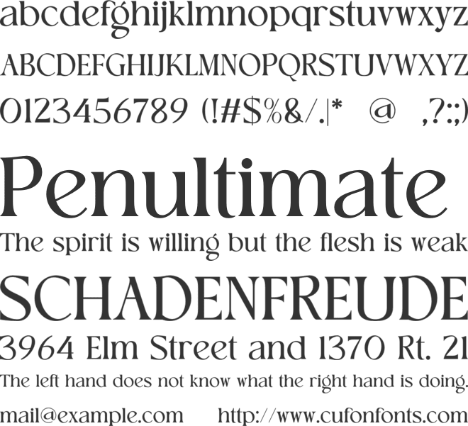 Wish Shore font preview