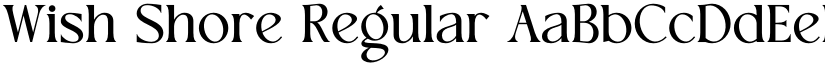 Wish Shore Regular font