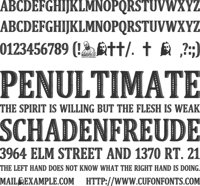 Vintage Faith font preview