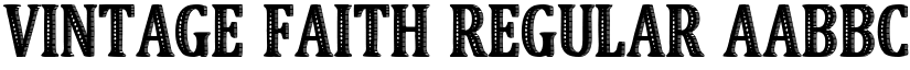 Vintage Faith Regular font