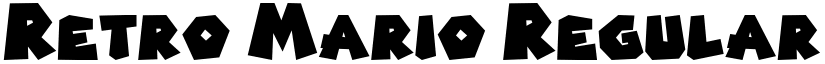 Retro Mario Regular font