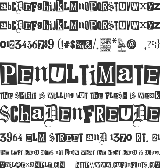 Spanish Faith font preview