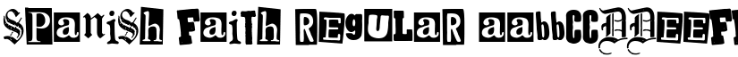 Spanish Faith Regular font