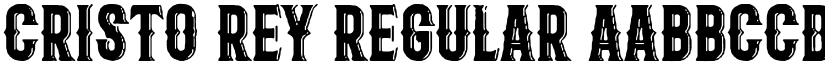 Cristo Rey Regular font