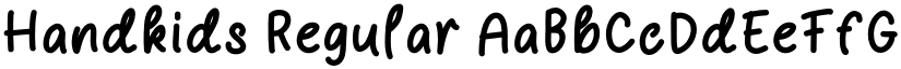 Handkids Regular font
