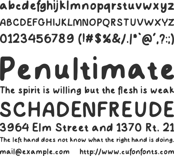 Inkpoint font preview