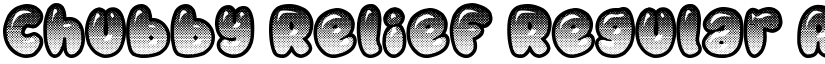 Chubby Relief Regular font