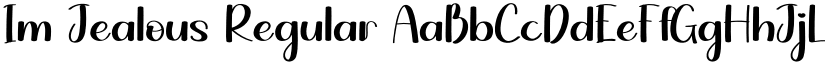 Im Jealous Regular font