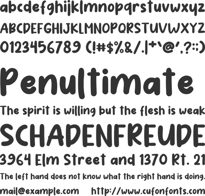 Lasting Sketch font preview