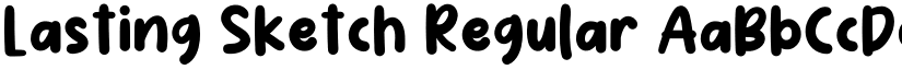 Lasting Sketch Regular font