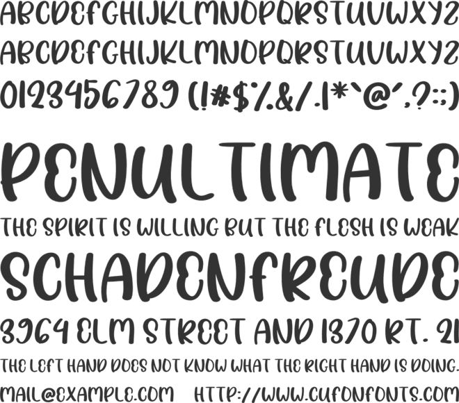 Crispy dream font preview