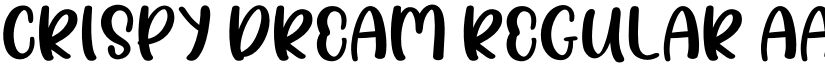 Crispy dream Regular font