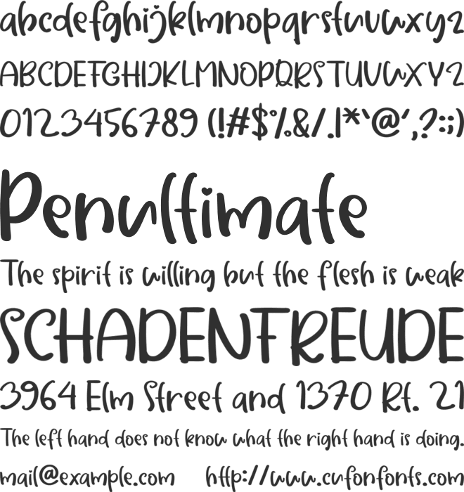 Galantine font preview