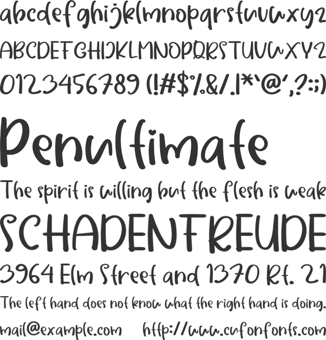 Galantine font preview