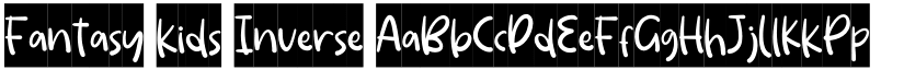 Fantasy kids Inverse font