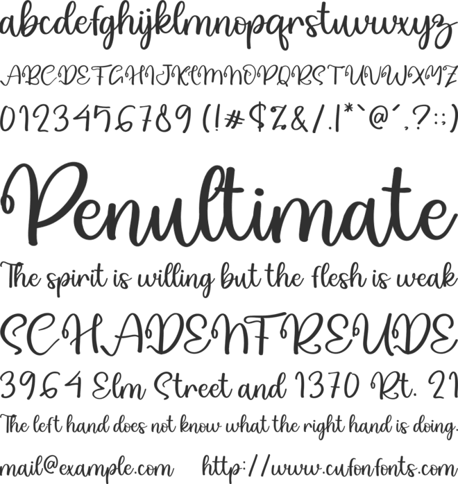 baby asyifa font preview