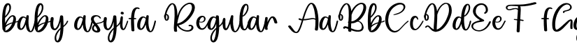 baby asyifa Regular font