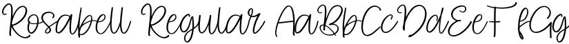 Rosabell font download