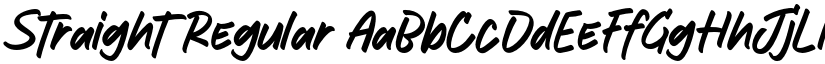 Straight font download