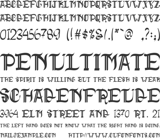 PURPLE LOVE font preview