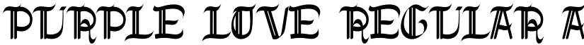 PURPLE LOVE Regular font