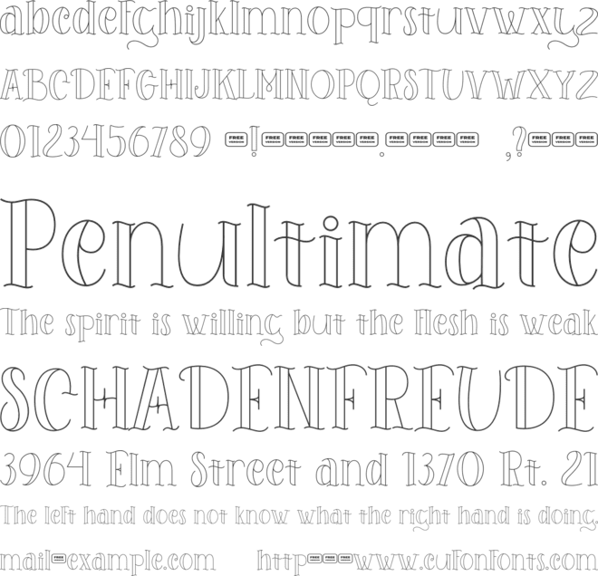 Sorreal Free Trial font preview