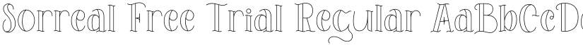 Sorreal Free Trial font download