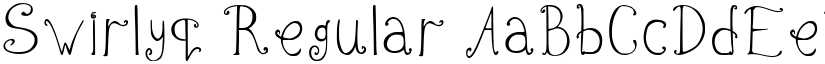 Swirlyq Regular font
