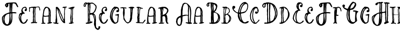 Fetani Regular font