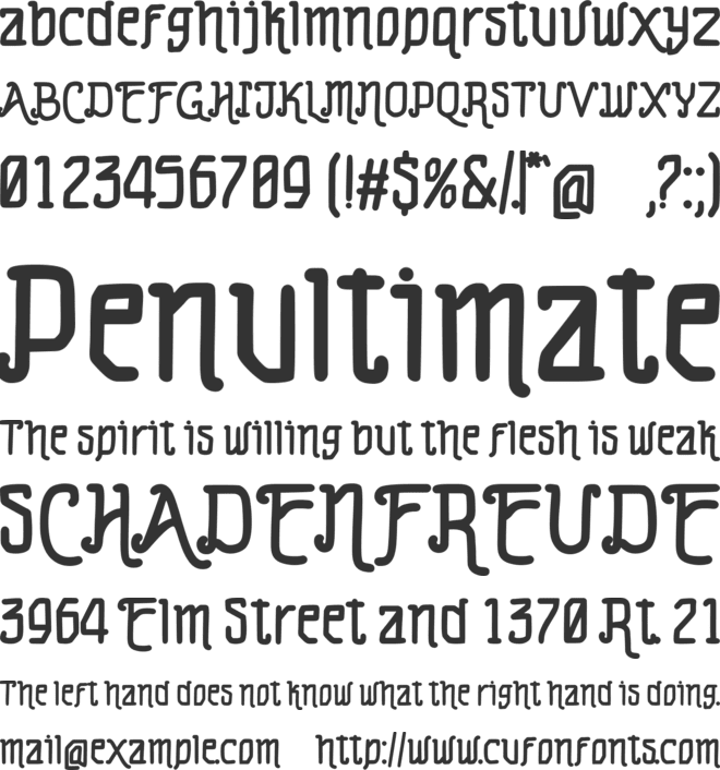 Runner Plokish font preview