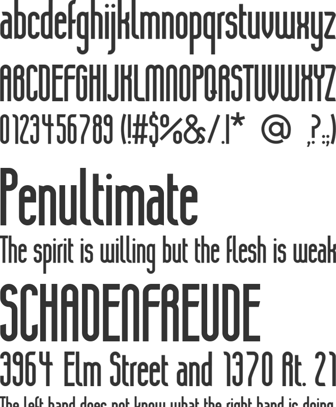 Nubrix Grotesk font preview