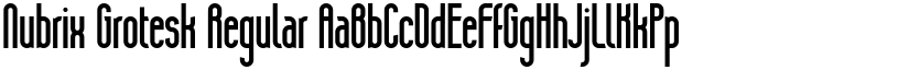 Nubrix Grotesk Regular font